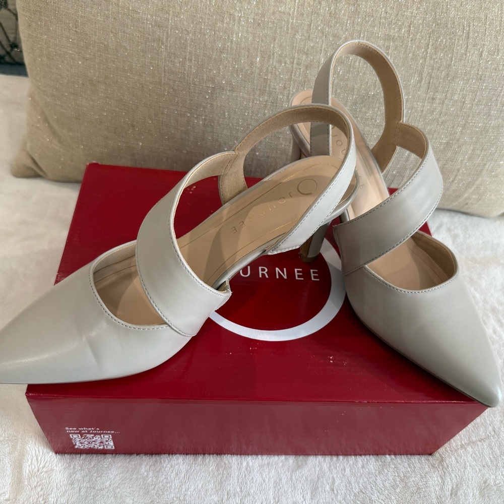 Scarlett Cream Slingback Heels